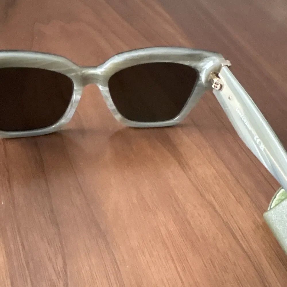 Longchamp LO745S  Size 53-17 with case green Lens with prescription pre owned